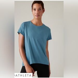 Athleta Blue Short Sleeve Tee